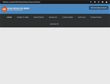 Tablet Screenshot of buenasnuevasbrasil.org